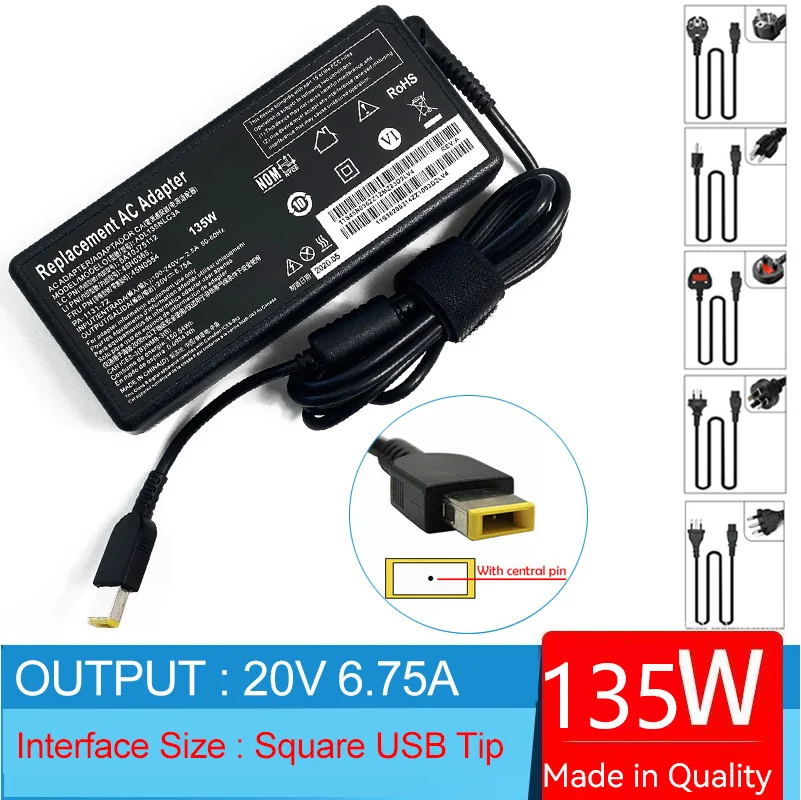 Pc Gaming Lenovo - Adaptateur secteur pour ordinateur portable Lenovo,