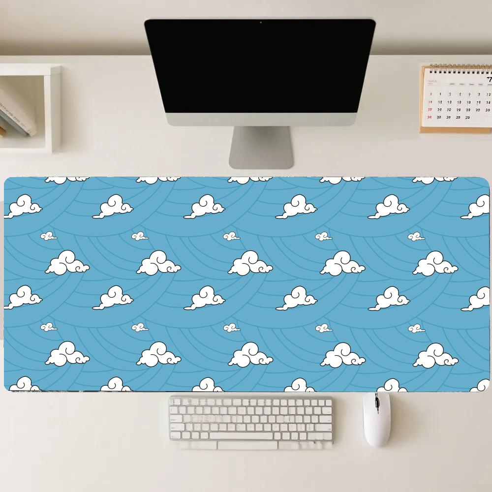 Tapis de jeu avec vagues bleue - Pc Gaming Cloud Free avis et prix