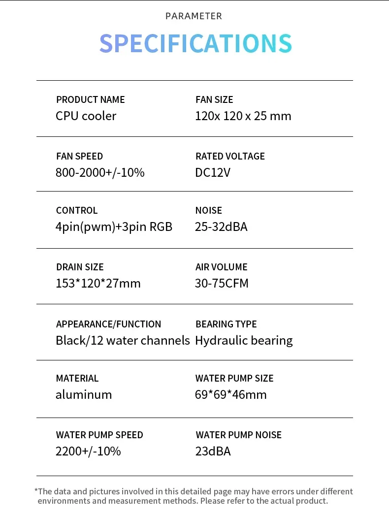 Ventilateur de refroidissement - Pc Gaming Liquid avis et prix